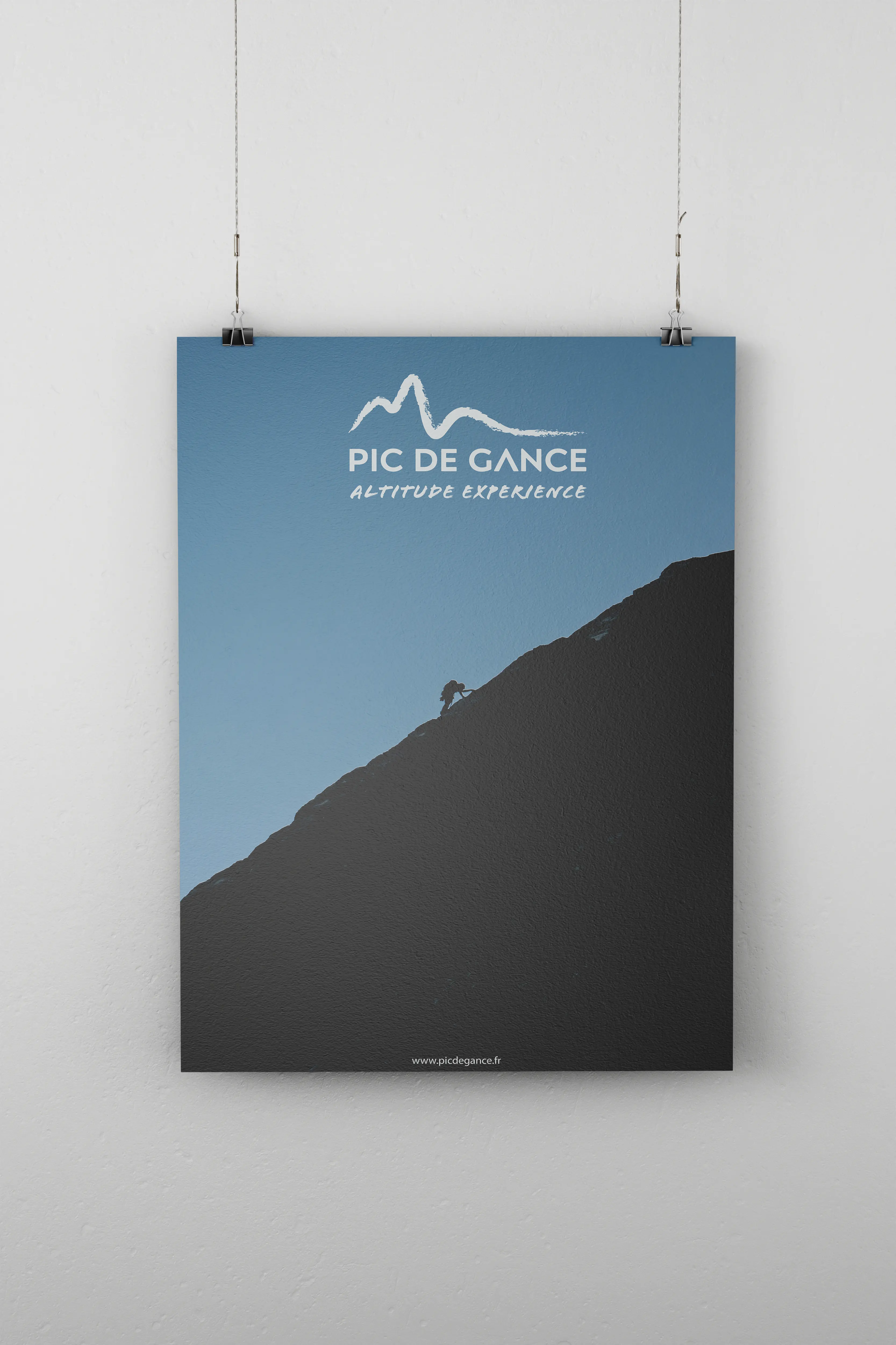 Affiche Pic de Gance escalade — Digital Lisa — Lisa Bardet — Portfolio — Conceptrice et designer UI