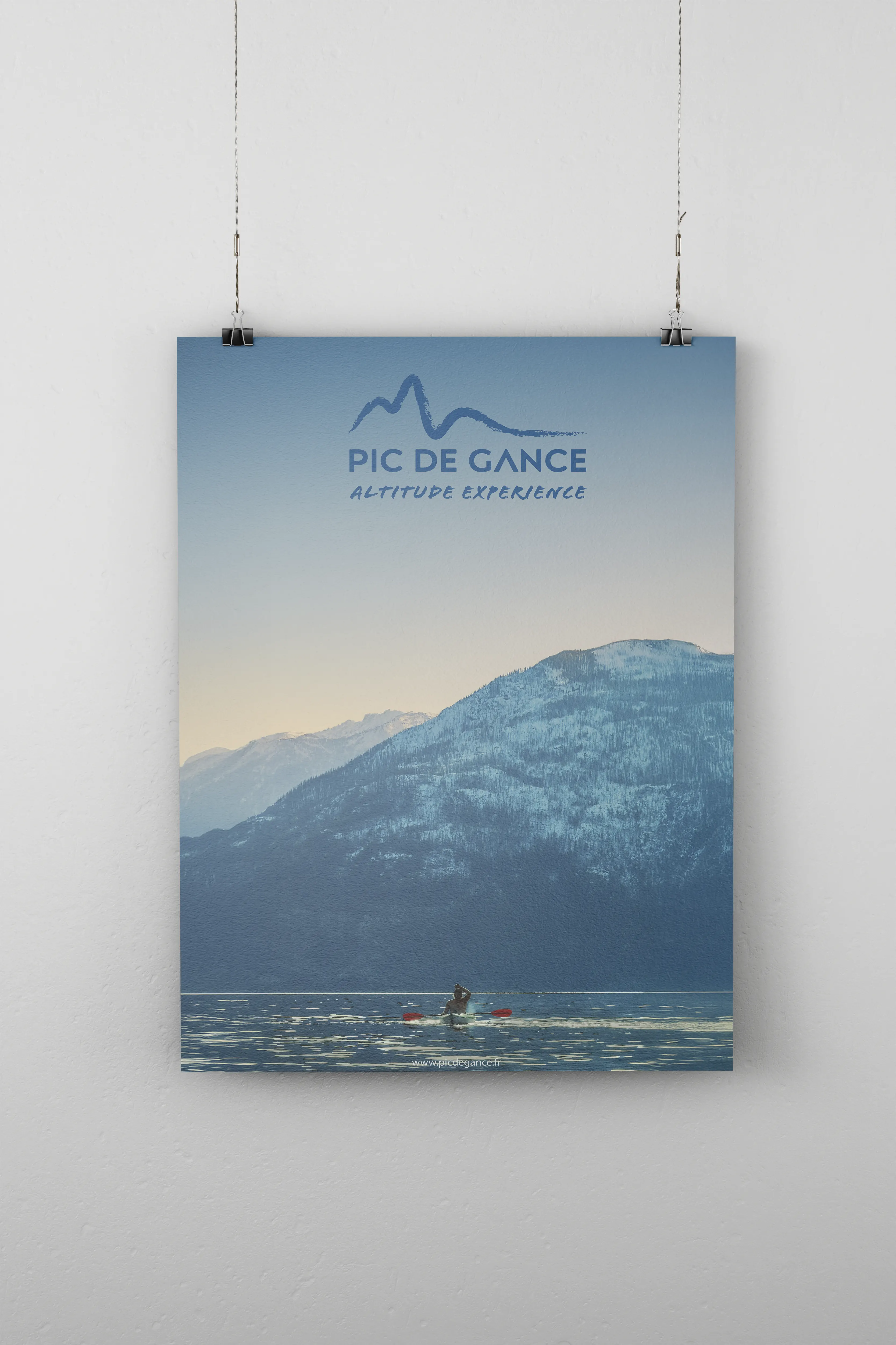 Affiche Pic de Gance kayak — Digital Lisa — Lisa Bardet — Portfolio — Conceptrice et designer UI