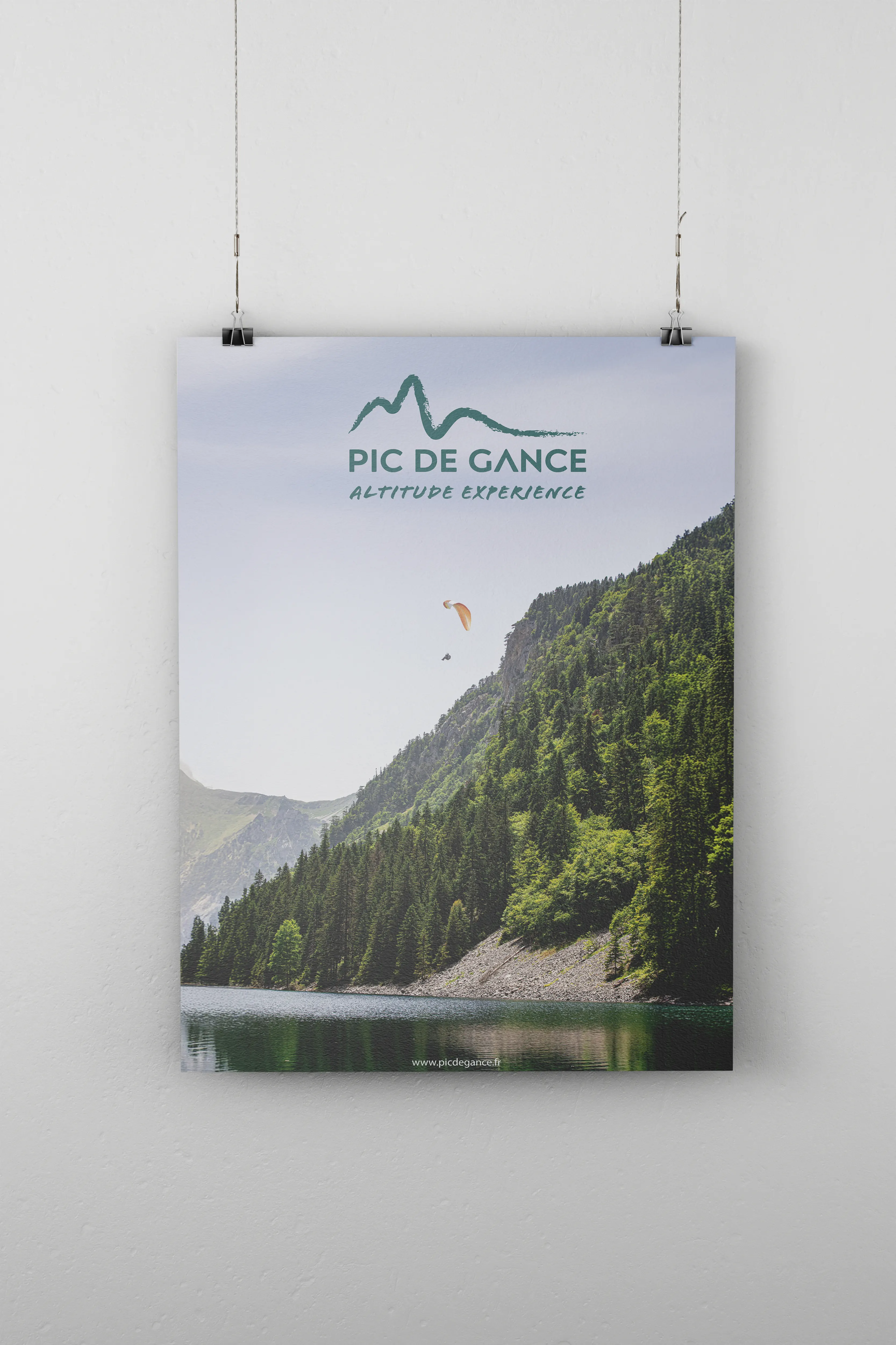 Affiche Pic de Gance parapente — Digital Lisa — Lisa Bardet — Portfolio — Conceptrice et designer UI