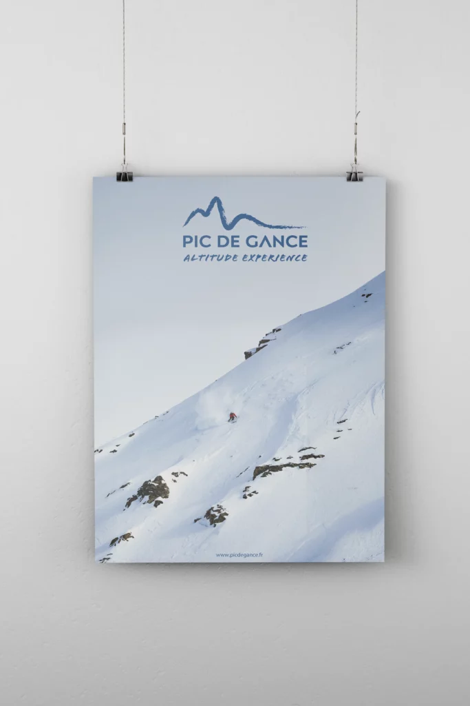 Affiche Pic de Gance ski — Digital Lisa — Lisa Bardet — Portfolio — Conceptrice et designer UI