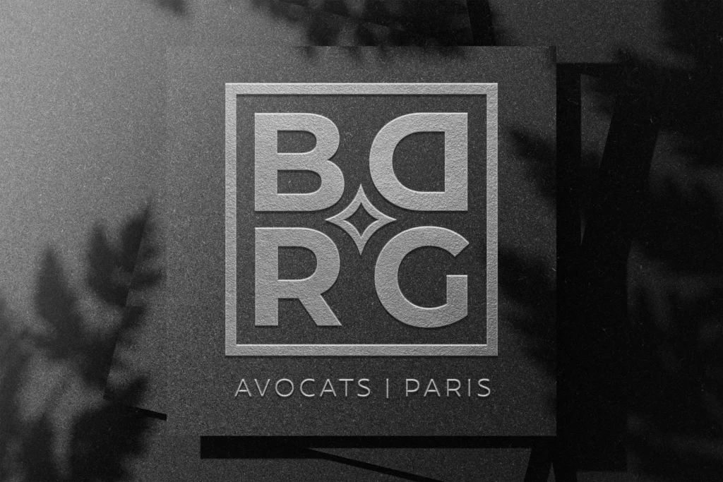 Mockup carte de visite du logo BDRG réalisé par Lisa Bardet, Conceptrice Designer UI | Portfolio Digital Lisa