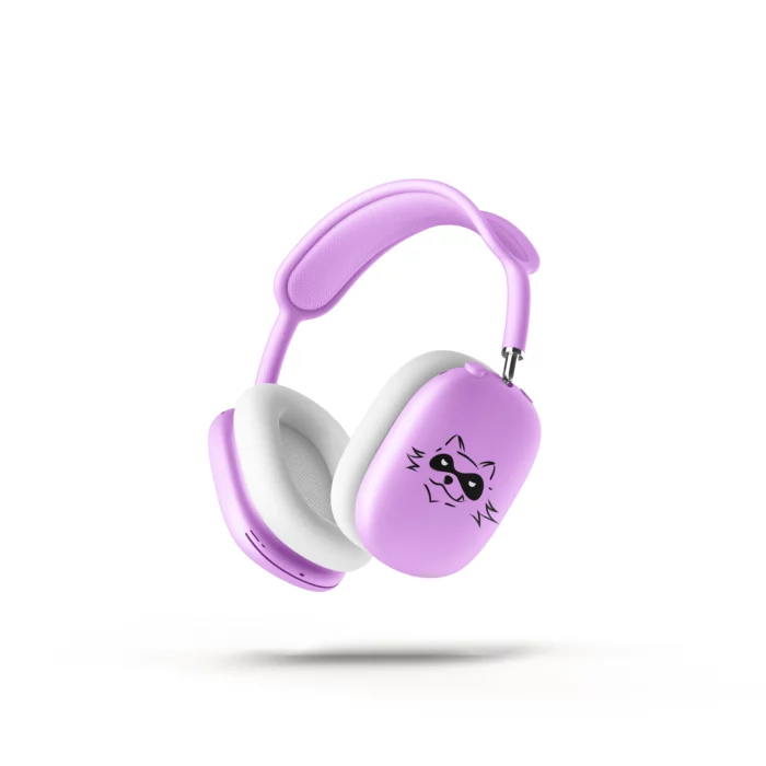 Mockup du logo TRACKOON sur un casque audio, réalisé par Lisa Bardet, Conceptrice et Designeuse UI | Portfolio Digital Lisa